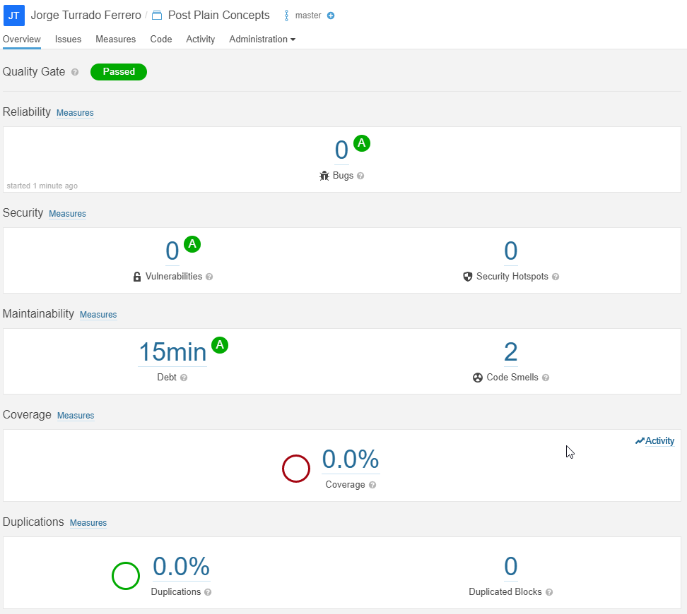 DevOps SonarOverview