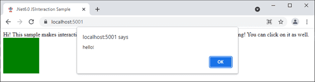 javascript net interaction